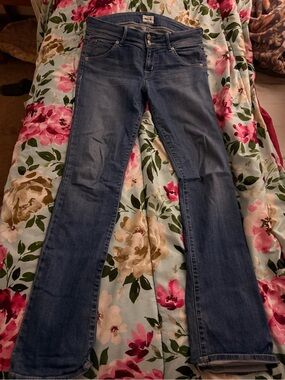 Hudson Jeans Straight-Leg Jeans in Medium Blue
